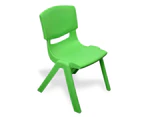 120x60cm Green Rectangle Kid's Table and 6 Green Chairs