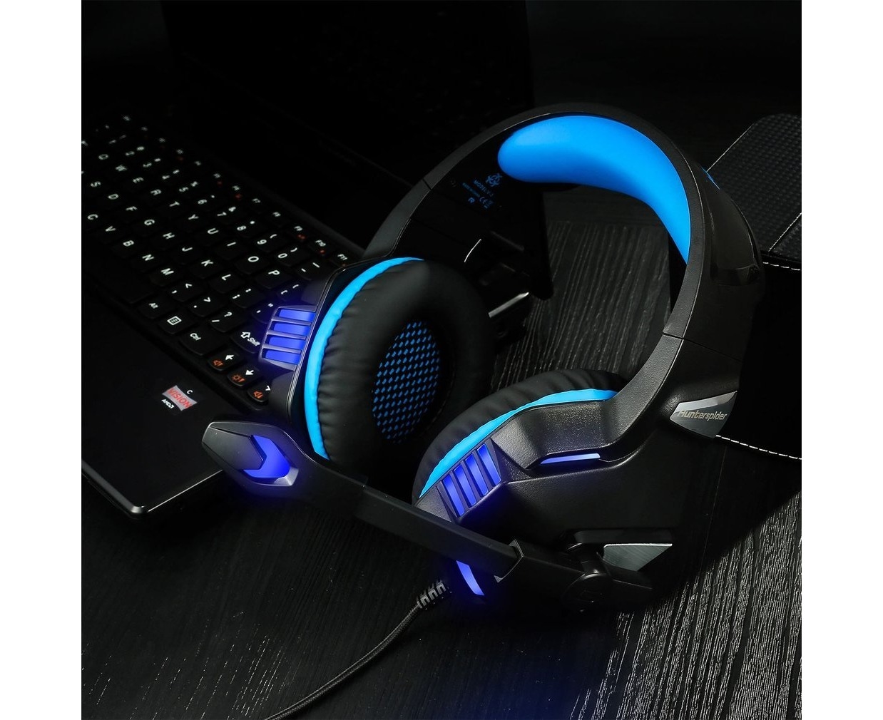 Hunterspider Earphone Headset Comfortable Over Ear Music Gaming