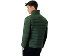 Regatta Mens Ibsen Water Repellent Lightweight Insulated Coat Jacket - DkKhaki/Blac