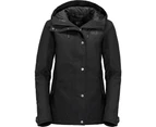 Jack Wolfskin Womens/Ladies Mora Waterproof Windproof Jacket Coat - Black