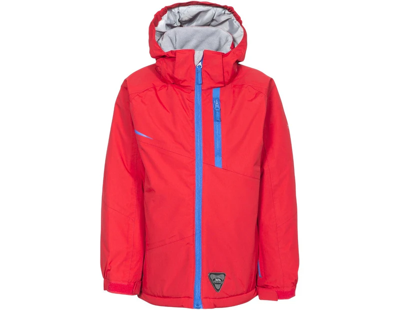 Trespass Boys Mander Waterproof Breathable Padded Skiing Jacket Coat - Red