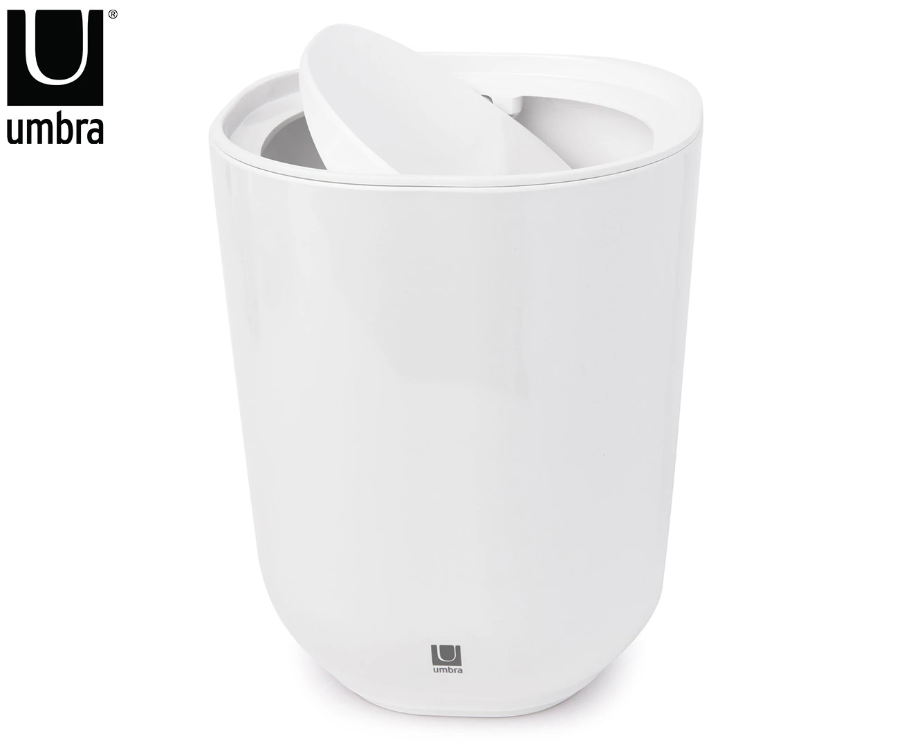 Umbra 6.5L Step Can w/ Lid / Rubbish Bin - White