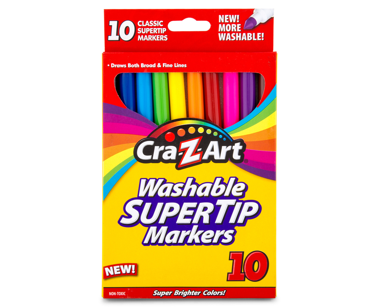 Cra Z Art Washable Super Tip Markers 10 Pack Multi Nz