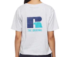 Russell Athletic Women's Eagle R Boxy T-Shirt - Ash