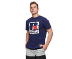 Russell Athletic Men's Eagle Original T-Shirt - Med Blue