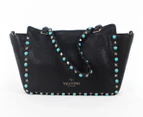 Valentino Rolling Turquoise Stone Tote Bag - Black