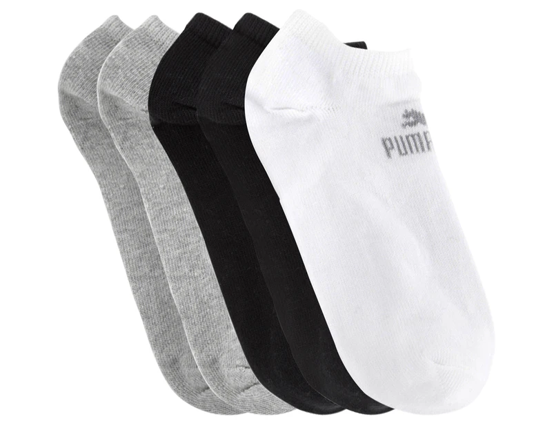 Puma Sneaker-V Socks 5-Pack - Grey/White/Black