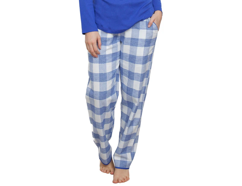 Cyberjammies 3878 Elisa Blue Check Pyjama Pant