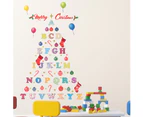 Wall Sticker Nursery Alphabet Merry Christmas Tree