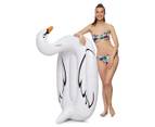 AirTime Swan Flatback Ride On Pool Float