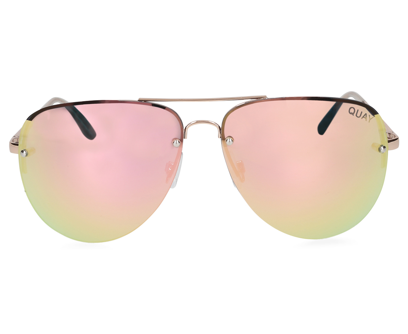 Quay Australia Women's Muse Sunglasses - Gold/Pink | Catch.com.au