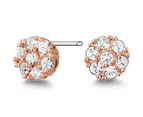 Mestige Whitney Earrings w/ Swarovski® Crystals - Rose Gold