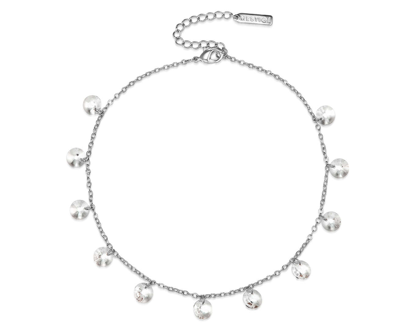 Mestige Marina Anklet w/ Swarovski® Crystals - Silver | Catch.co.nz