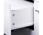 KERTO High Gloss Sideboard Buffet  Storage Cabinet Cupboard in  White -free Shipping