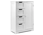 Ana Bathroom Tallboy Storage Cabinet - White - Free Shipping.