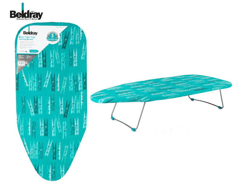 Beldray 73x31cm Basic Table Top Ironing Board - Pegs Print