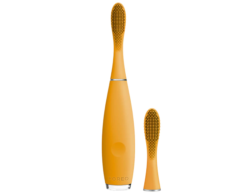 Foreo ISSA mini Kids' Electric Toothbrush + Replacement Brush Head - Mango Tango