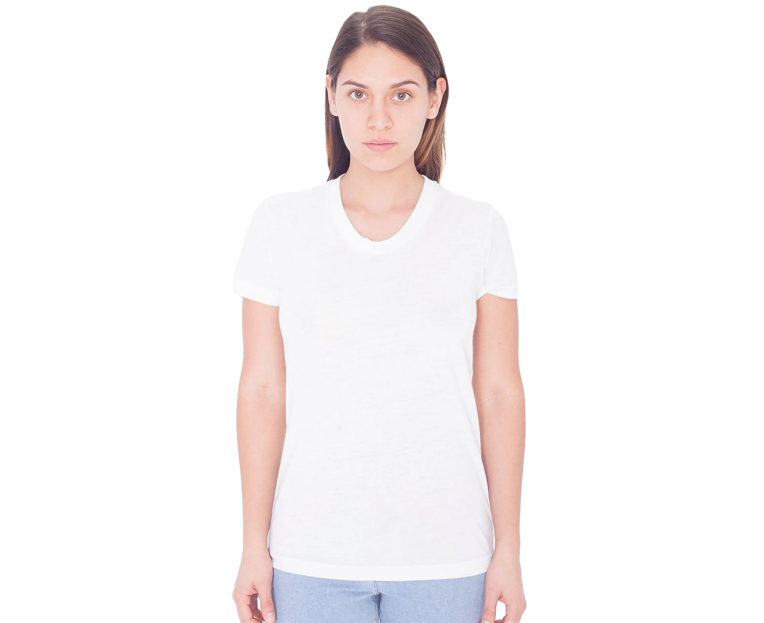 American Apparel Womens Short Sleeved Sublimation T-Shirt (White) - BC4084