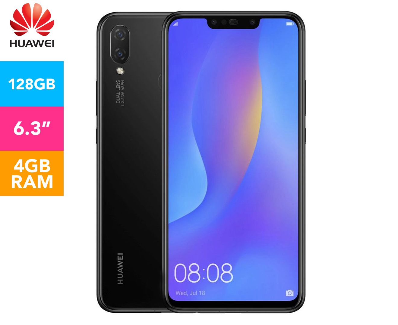 Huawei Nova 3i 128gb Smartphone Unlocked Graphite Black Nz