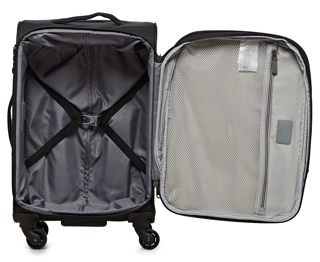 Antler Aura 3-Piece 4W Softcase Luggage/Suitcase Set - Black | Catch.com.au