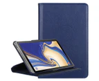 For Samsung Galaxy Tab S4 10.5in Case Dark Blue Lychee Texture Folio