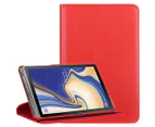 For Samsung Galaxy Tab S4 10.5in Case Red Lychee Texture Folio Leather Case