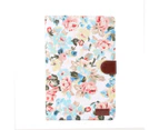 For Samsung Galaxy Tab S4 10.5i Case White Flower Pattern PU Leather Folio Cover