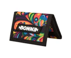 BONNE ('bone') Wildstyle Trifold Wallet - Sports Outdoor Beach Travel | Water Resistant | Anti-Tear Material | Durable | Easy To Clean - "Exuberance"