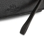Coach Slim Pebbled Leather Wallet - Black