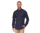 Ralph Lauren Men's Slim Fit Solid Cotton Poplin Shirt - Navy