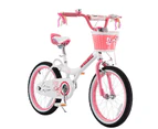 Royalbaby 16'' Jenny Princess Pink Girl's Bike Girls Bicycle Kids Bikes, Kickstand and Basket, 16 inch Wheels