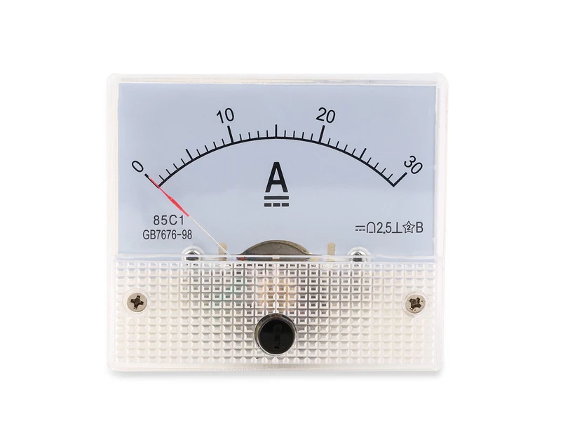 DC 30A Analog Ammeter Panel 0-30A Current Meter Analog Amperemeter Panel