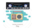 Car Radio Bluetooth Car Stereo Audio MP3 Player Hands-free FM Music Receiver