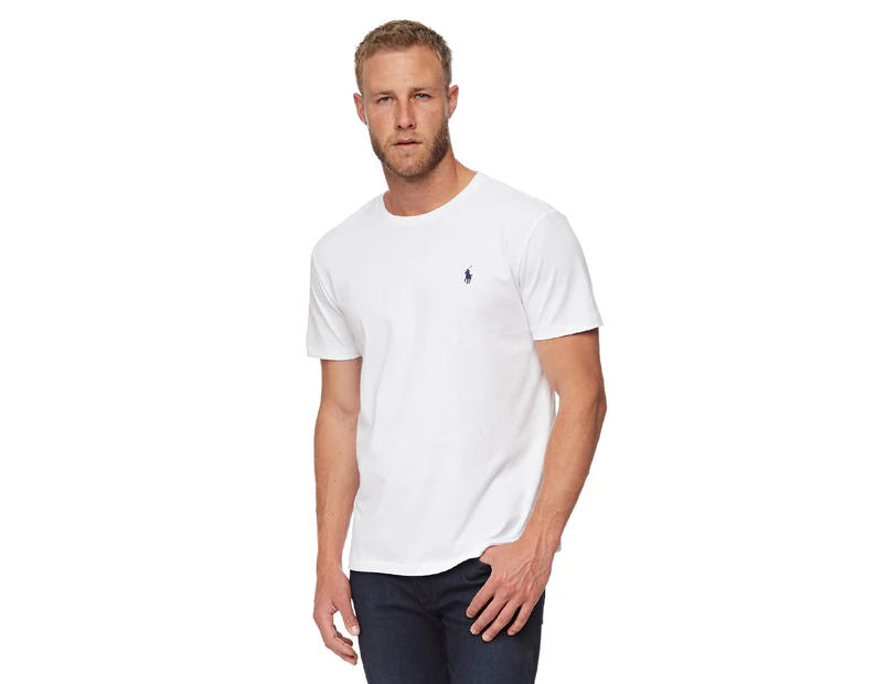 Polo Ralph Lauren Men's Crew Neck Tee / T-Shirt / Tshirt - White |  