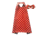 Miraculous Lady Bug Costume Cape and Mask Set