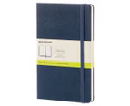 Moleskine Classic Large Plain Hardcover Notebook - Sapphire Blue
