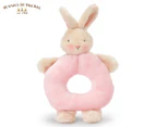 Bunnies By The Bay Ring Rattle Bunny - Pink