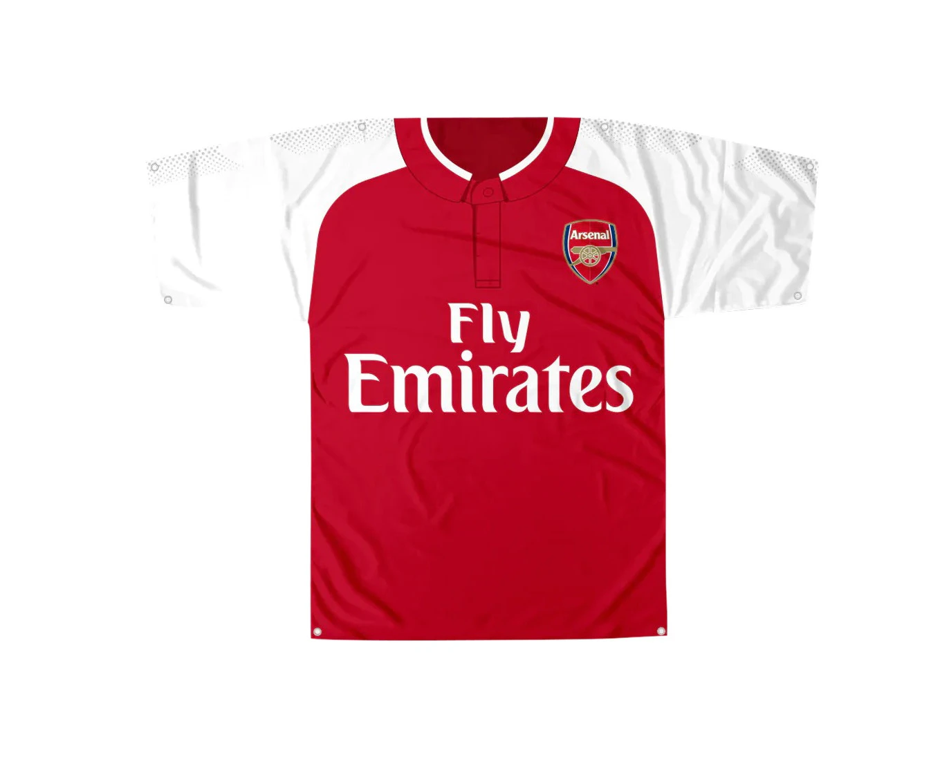 Arsenal FC Kit Shaped Banner/Body Flag (Red/White) - SG16184