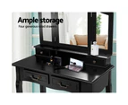 Dressing Table Stool Mirrors Jewellery Cabinet Tables 4 Drawers Organizer