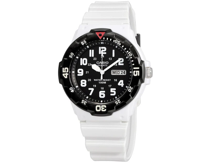 Casio Men's 45mm MRW200HC-7B Classic Diver Resin Watch - White/Black