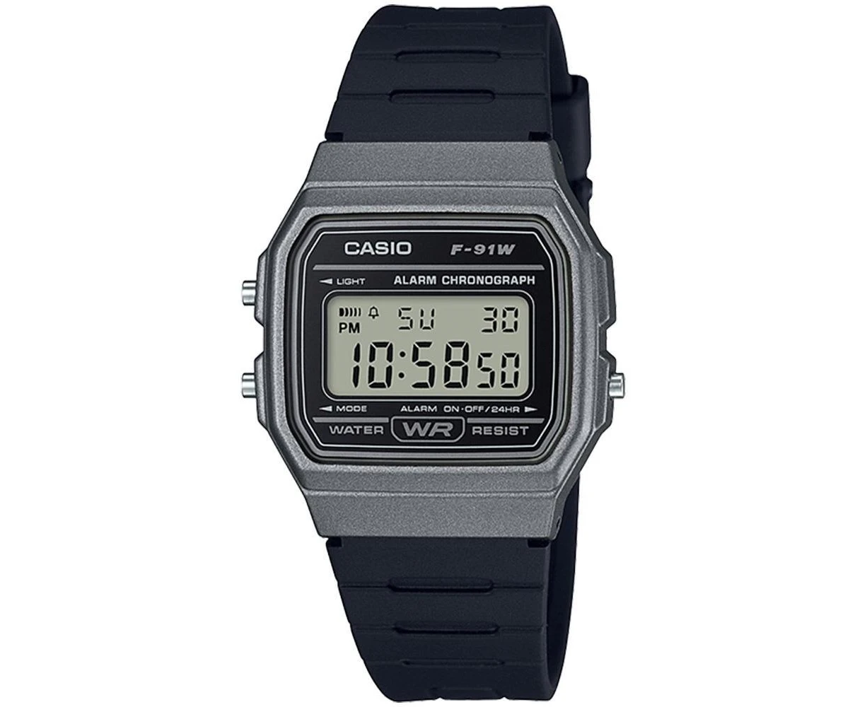 Casio Digital Resin Black Dial Quartz F-91WM-1B Men's Watch