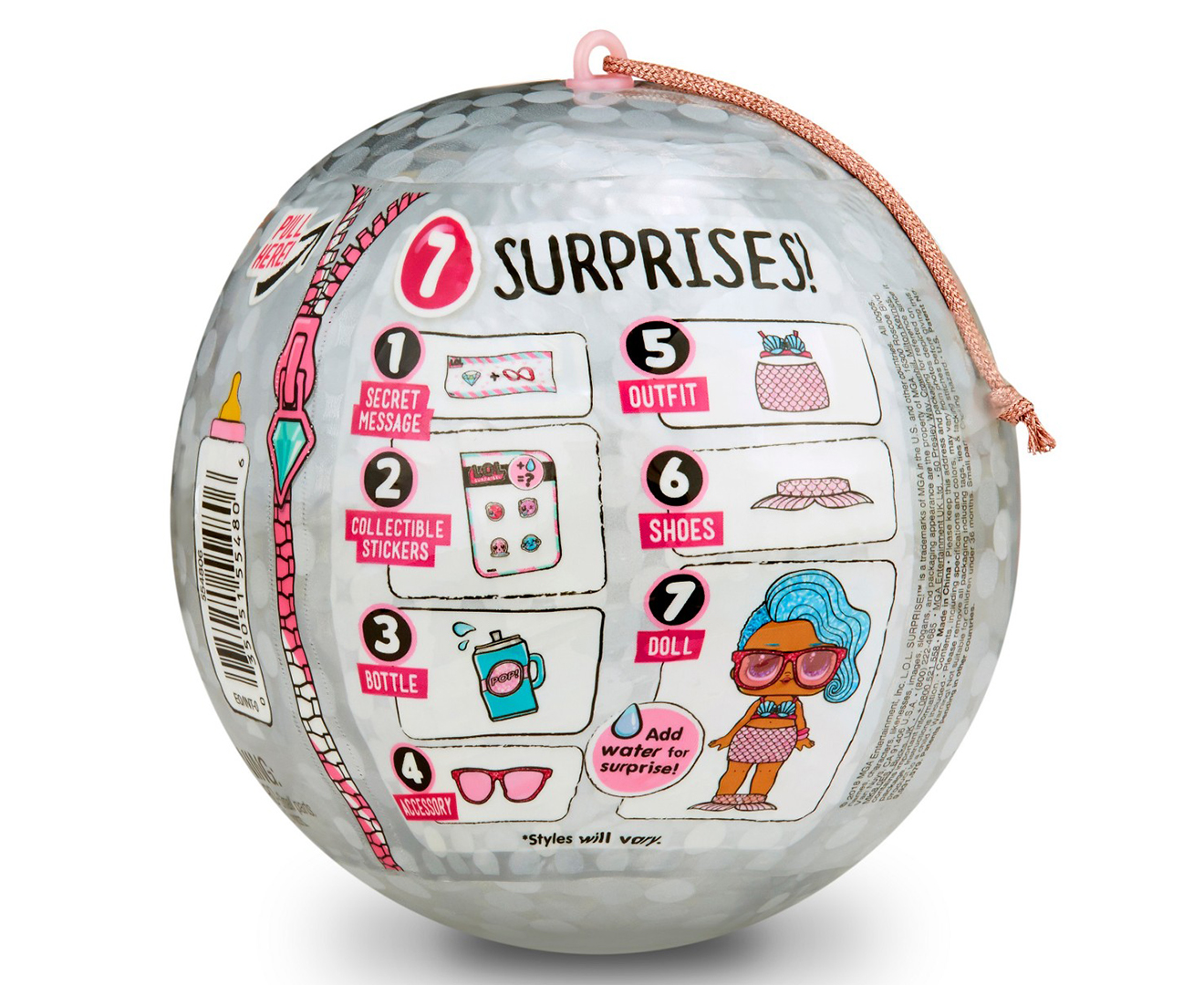lol surprise bling series gold ball