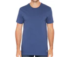 Polo Ralph Lauren Men's 3-Pack Crew Neck Tee / T-Shirt / Tshirt - Blue/Navy/Grey Marle