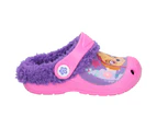 Leomil Girls Skye and Everest Slip On Lightweight Clog Shoes - Pink