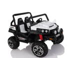 Golf Cart Style Electric Ride On Car 24V Battery 2 Seats 2.4G Remote White