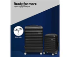 Wanderlite 2pc Luggage Sets Travel Suitcases Set TSA Hard Case Lightweight