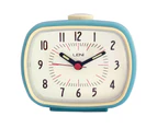 Leni Retro Alarm Clock - Smokey Blue - 11x9cm