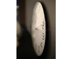Leni Silent Classic Wall Clock with Glass Dome - White - 30cm
