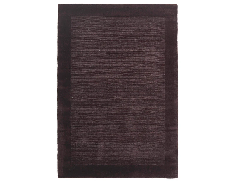 Infinity Cut and Loop Wool Rug Purple - 155x225cm