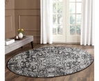 Evolve Scape Transitional Round Rug - Charcoal - 150x150cm